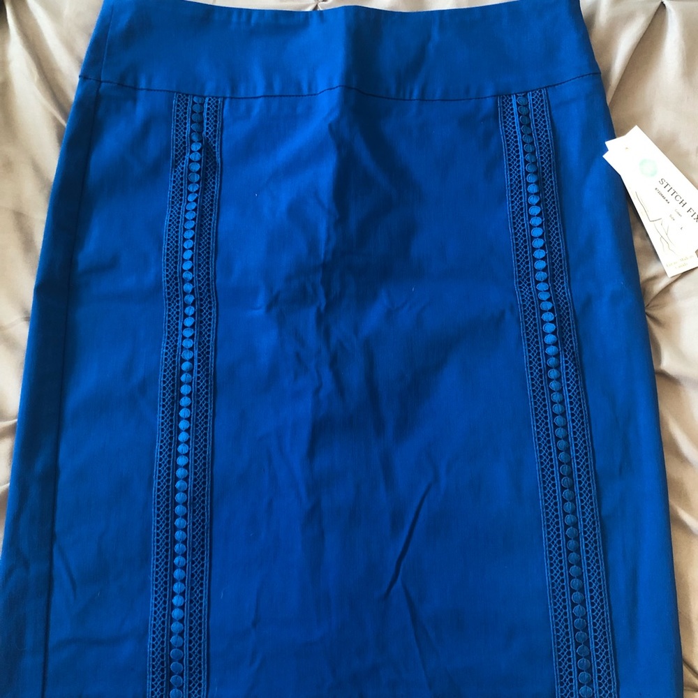 Brand new never worn cobalt skirt!